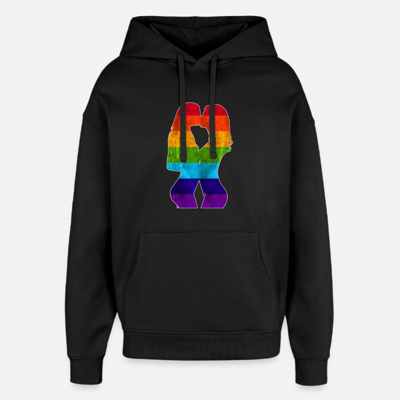 Pride Girls - Design - Sweat à capuche unisexe Stanley/Stella Oversized - noir