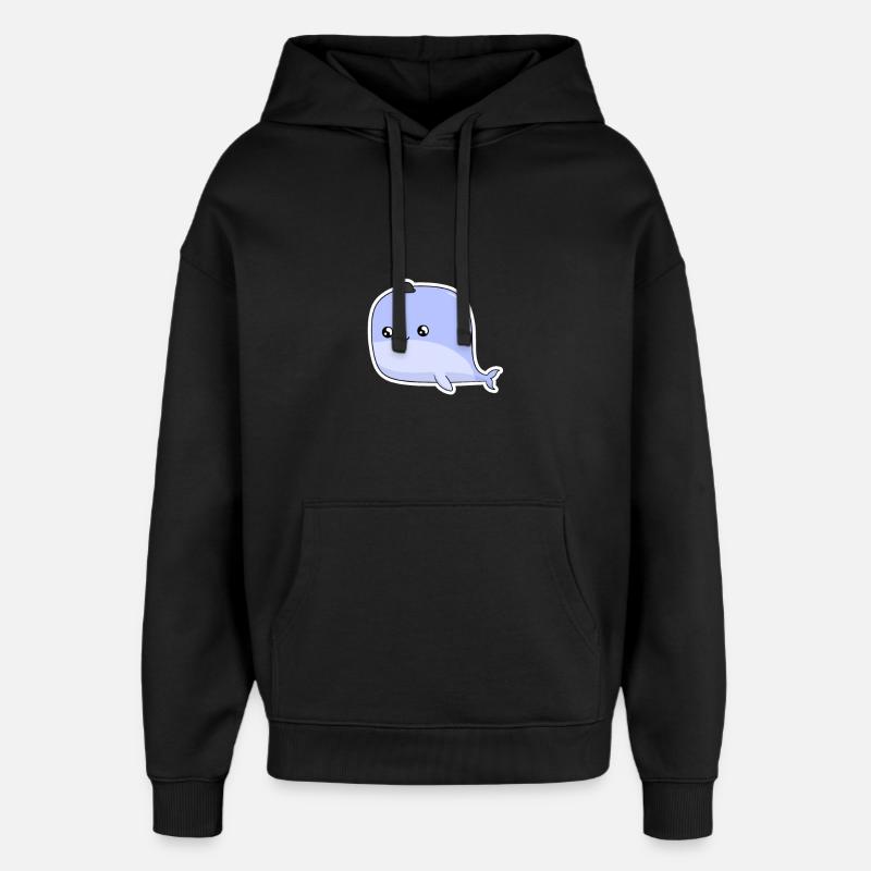 Petite baleine - Sweat à capuche unisexe Stanley/Stella Oversized - noir