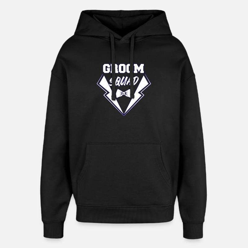 jeune marié - Sweat à capuche unisexe Stanley/Stella Oversized - noir