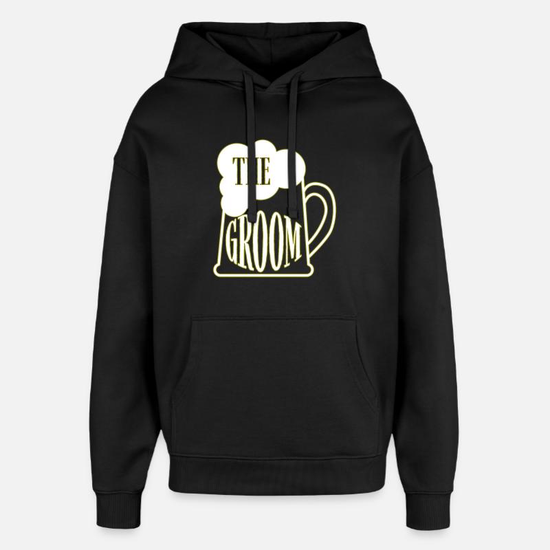 Bière de marié - Sweat à capuche unisexe Stanley/Stella Oversized - noir