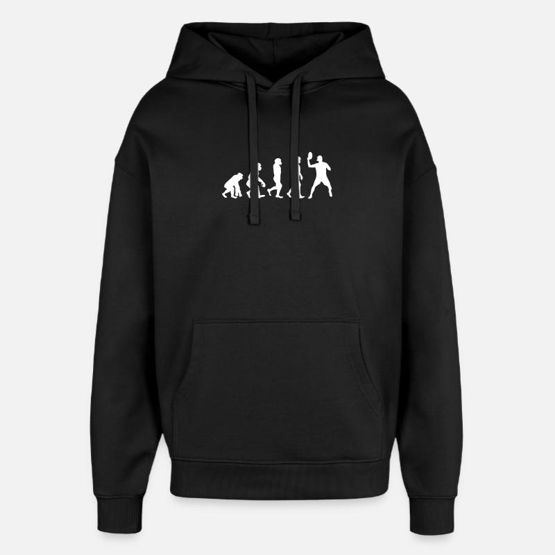 Évolution du disc golf - Sweat à capuche unisexe Stanley/Stella Oversized - noir