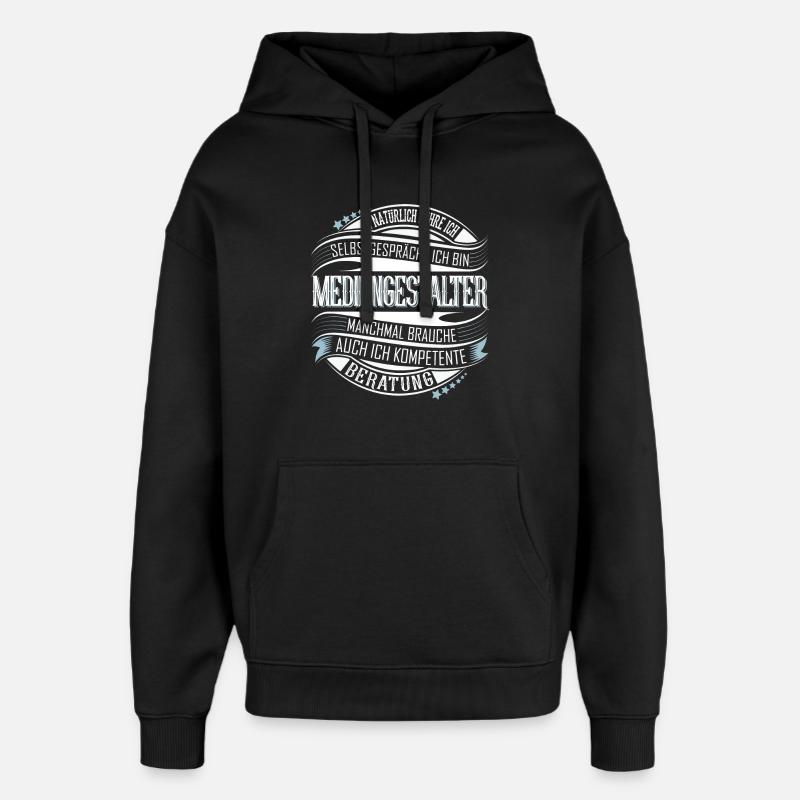 Mediengestalter - Oversized Unisex Hoodie von Stanley/Stella - Schwarz