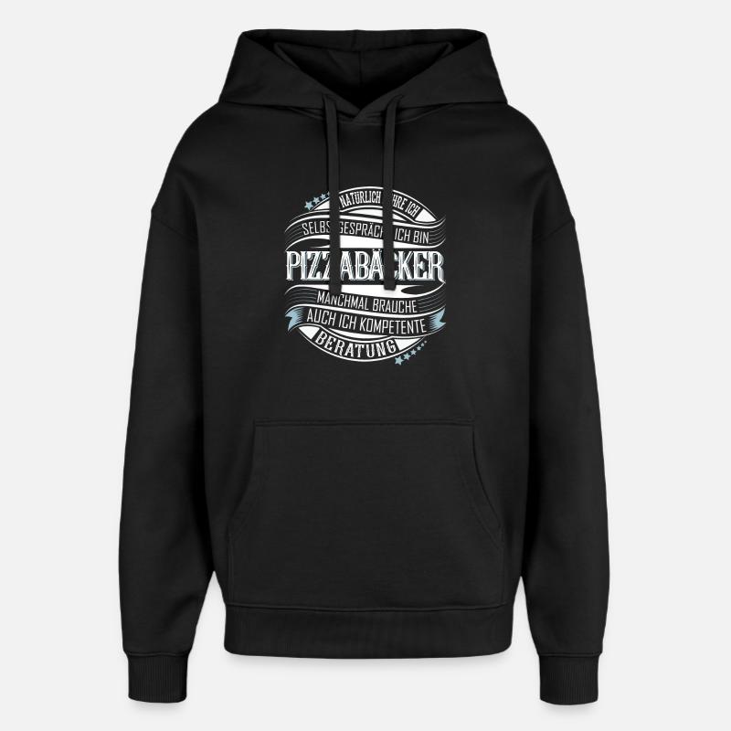 Pizzabäcker - Oversized Unisex Hoodie von Stanley/Stella - Schwarz