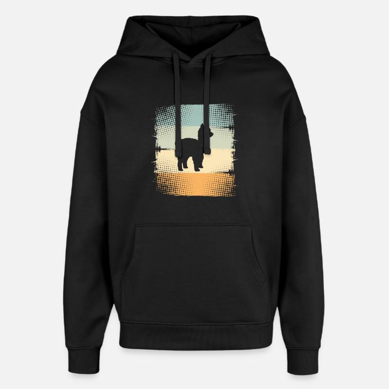 Alpaga - Sweat à capuche unisexe Stanley/Stella Oversized - noir