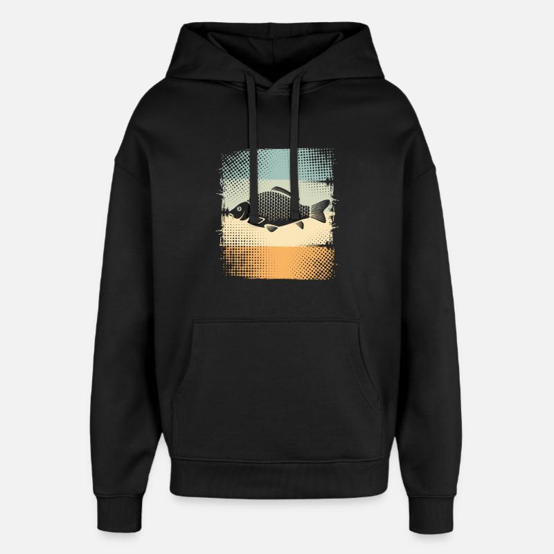 Carpe - Sweat à capuche unisexe Stanley/Stella Oversized - noir