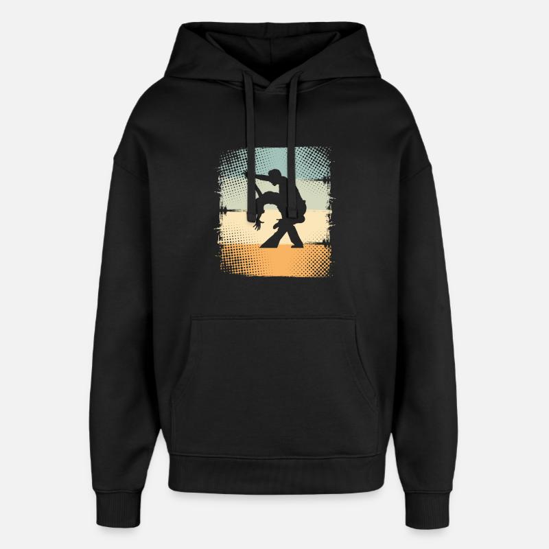 Couple de danse - Sweat à capuche unisexe Stanley/Stella Oversized - noir