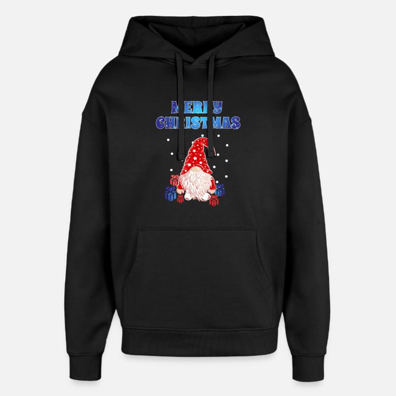 Gnome de Noël - Sweat à capuche unisexe Stanley/Stella Oversized - noir