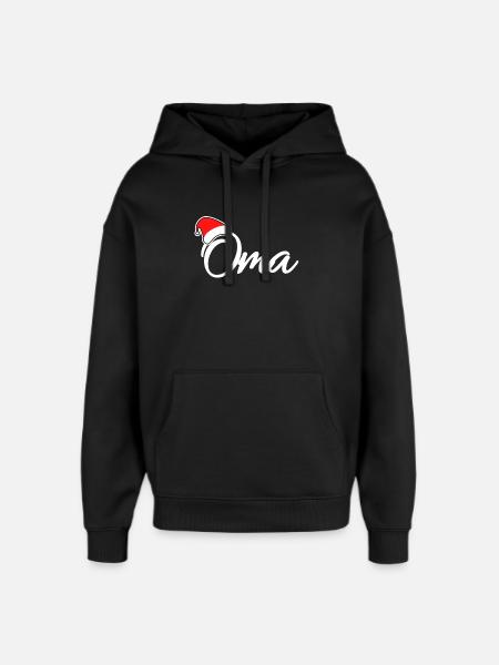 Weihnachten Oma - Oversized Unisex Hoodie von Stanley/Stella - Schwarz