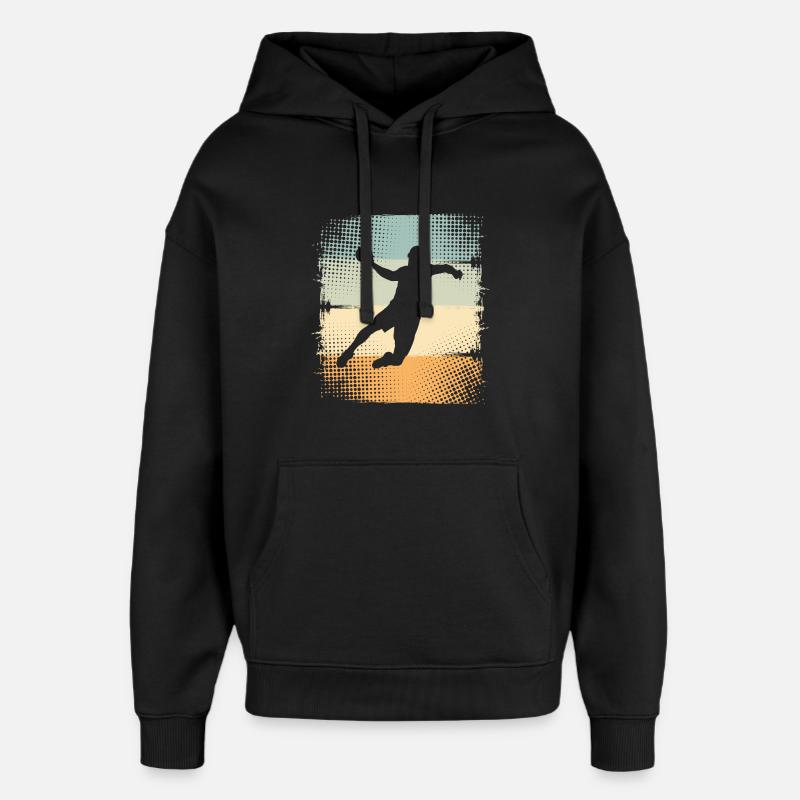 Handball - Sweat à capuche unisexe Stanley/Stella Oversized - noir