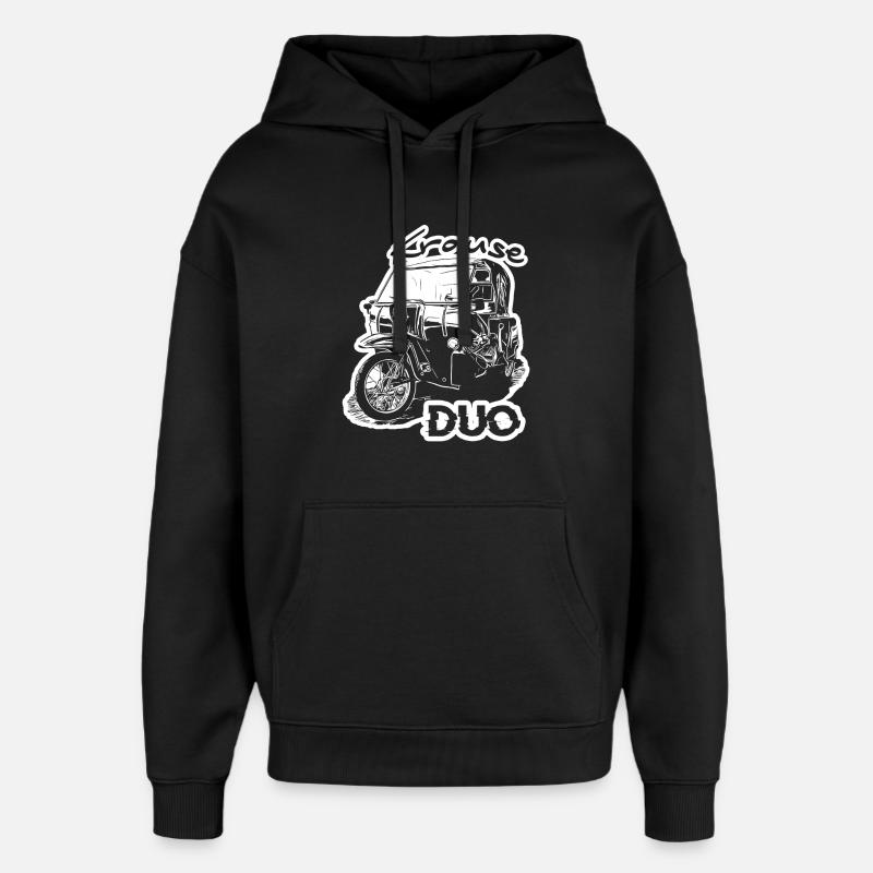 Krause Duo - Sweat à capuche unisexe Stanley/Stella Oversized - noir