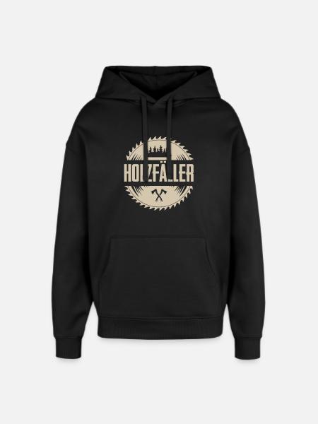 Holzfäller - Oversized Unisex Hoodie von Stanley/Stella - Schwarz