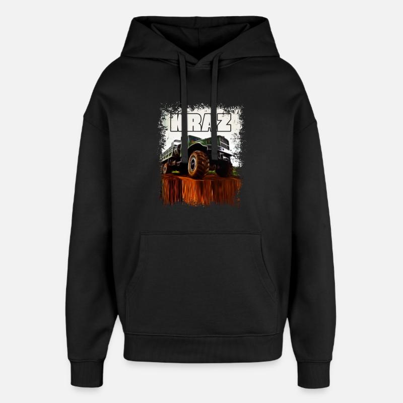 KRAZ - Sweat à capuche unisexe Stanley/Stella Oversized - noir