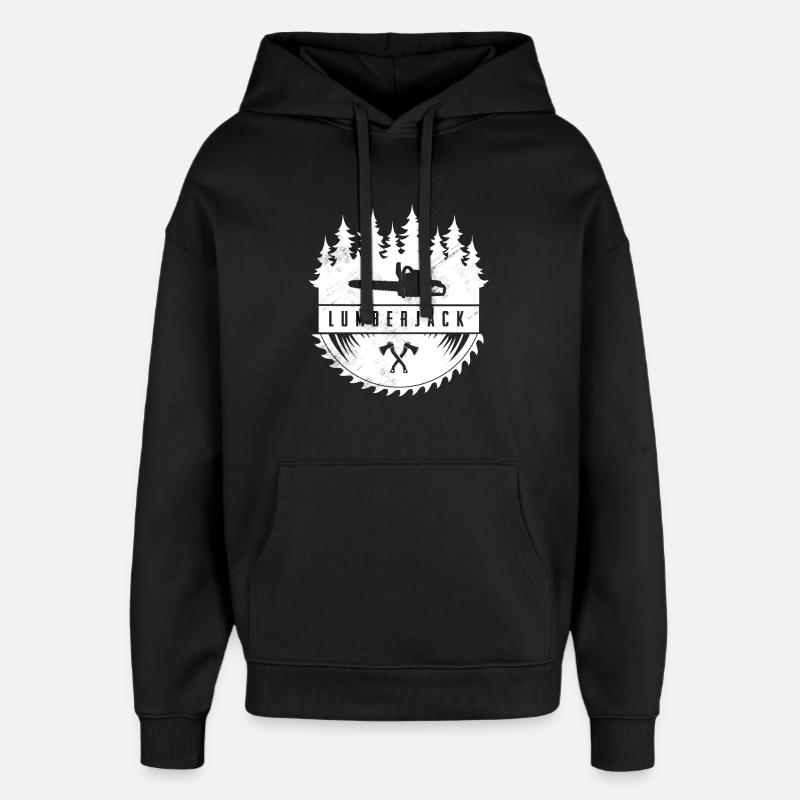 Bûcheron - Sweat à capuche unisexe Stanley/Stella Oversized - noir