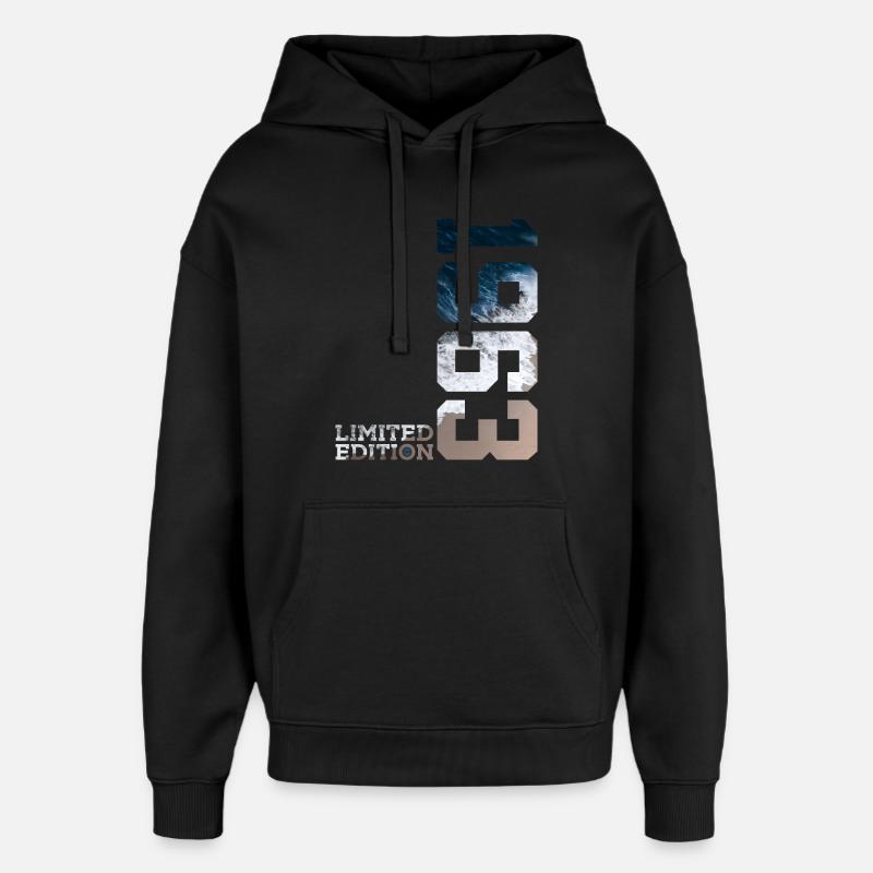 63E ANNIVERSAIRE ÉDITION LIMITÉE 1963 - Sweat à capuche unisexe Stanley/Stella Oversized - noir