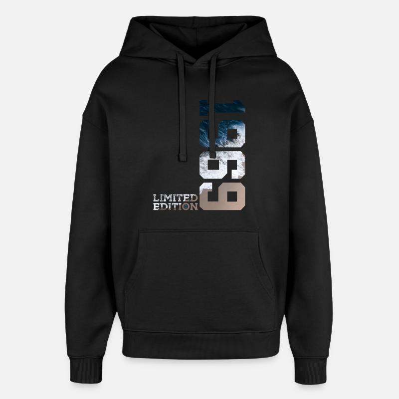 57E ANNIVERSAIRE ÉDITION LIMITÉE 1969 - Sweat à capuche unisexe Stanley/Stella Oversized - noir
