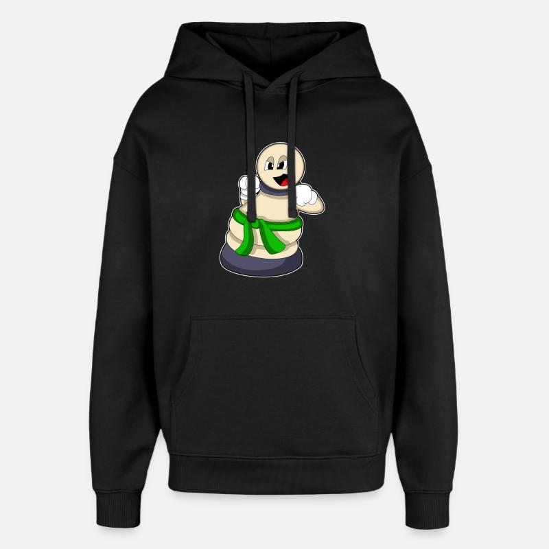 Schachfigur Bauer beim Schach - Oversized Unisex Hoodie von Stanley/Stella - Schwarz