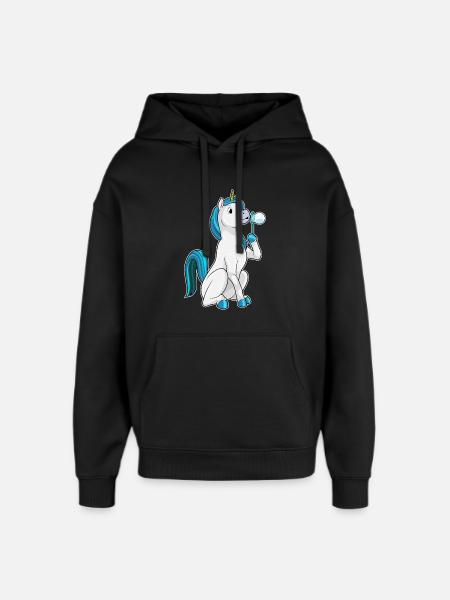 Einhorn Seifenblasen - Oversized Unisex Hoodie von Stanley/Stella - Schwarz