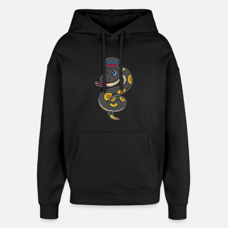 Snake Cylinder - Oversized Unisex Hoodie by Stanley/Stella - black