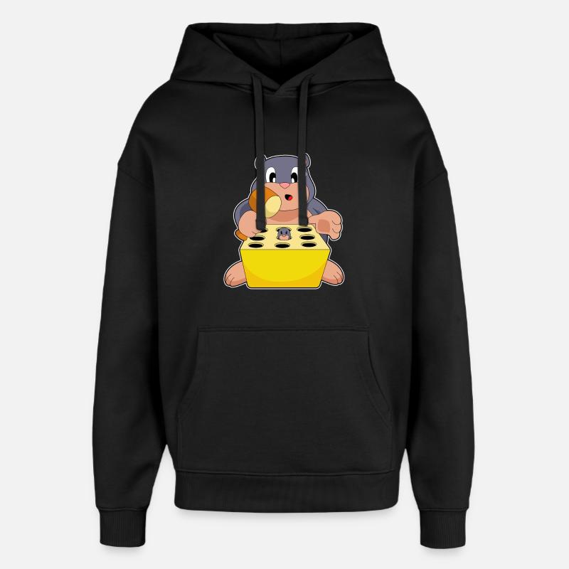 Mole Game - Oversized Unisex Hoodie by Stanley/Stella - black