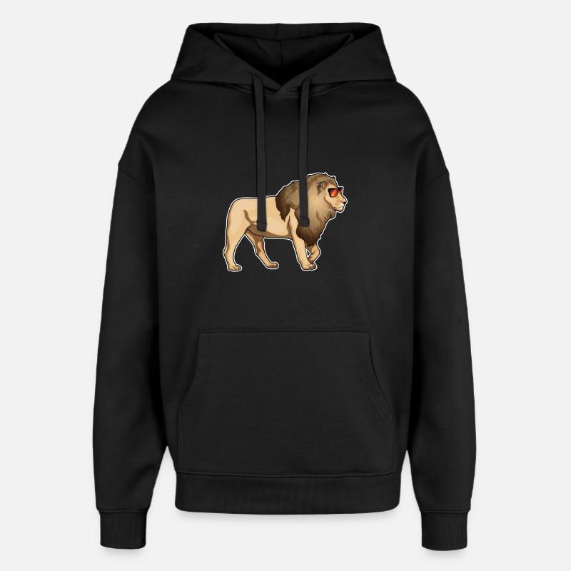 Lunettes de soleil Leo - Sweat à capuche unisexe Stanley/Stella Oversized - noir