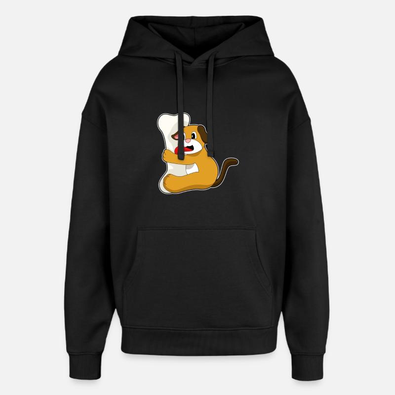 Os de chien - Sweat à capuche unisexe Stanley/Stella Oversized - noir