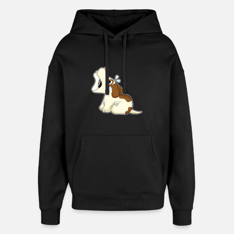 Os de chien - Sweat à capuche unisexe Stanley/Stella Oversized - noir