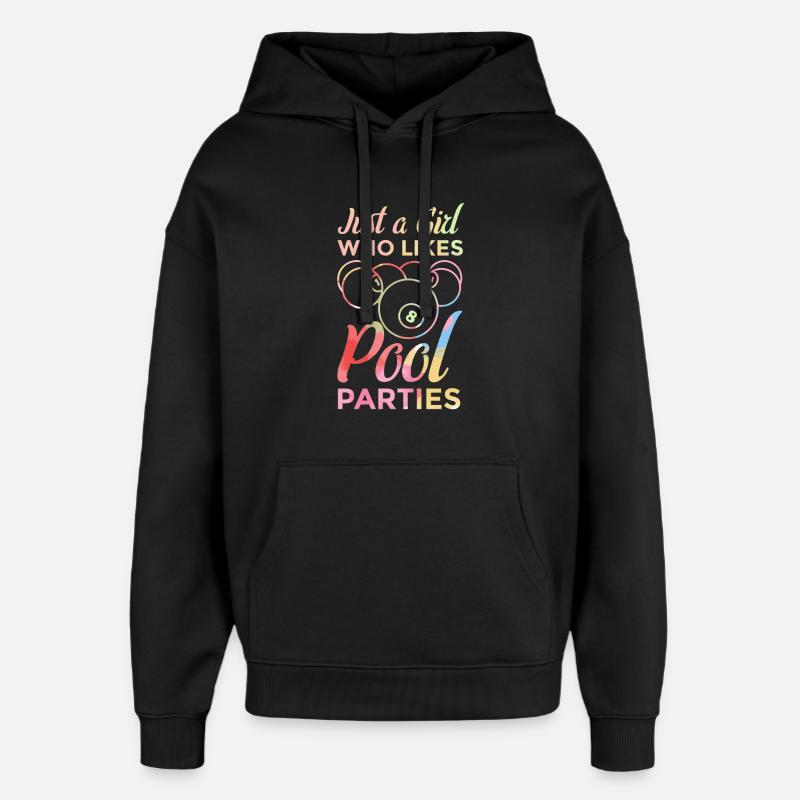 Poolbillard Mädchen - Oversized Unisex Hoodie von Stanley/Stella - Schwarz