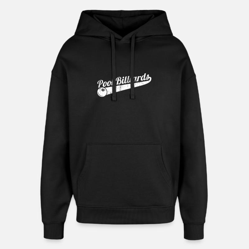 Pool-Billard - Oversized Unisex Hoodie von Stanley/Stella - Schwarz