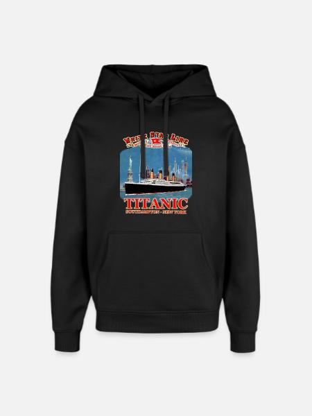 TITANIC skapelse Louis RUNEMBERG © Adagp - Stanley/Stella Oversized Huvtröja Unisex - svart