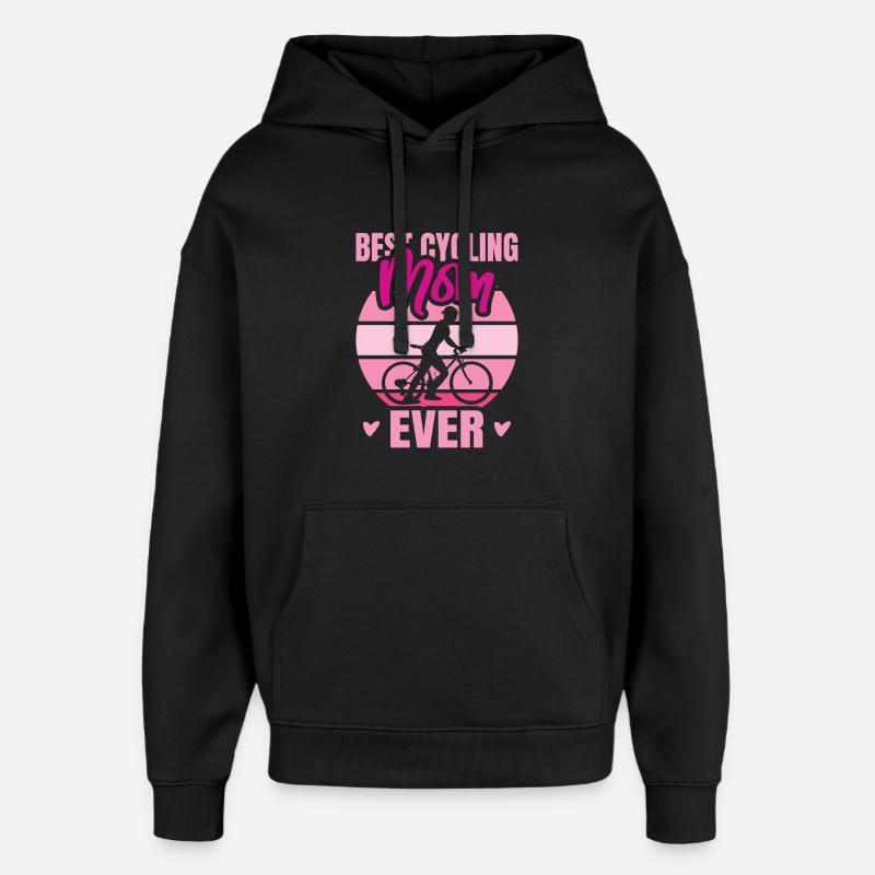 Radfahrer Mutter - Oversized Unisex Hoodie von Stanley/Stella - Schwarz