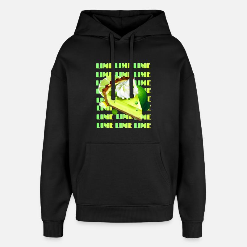 Key Lime Pie - Oversized Unisex Hoodie by Stanley/Stella - black