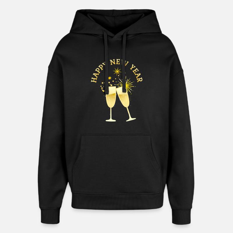À votre santé! -Bonne année ! - Sweat à capuche unisexe Stanley/Stella Oversized - noir