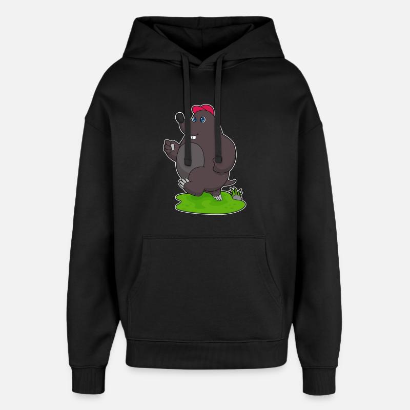 Mole Jogger Jogging - Sweat à capuche unisexe Stanley/Stella Oversized - noir