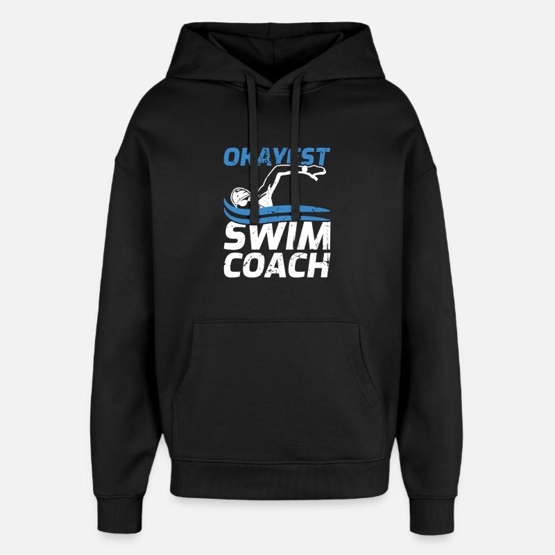 Schwimmtrainer - Oversized Unisex Hoodie von Stanley/Stella - Schwarz