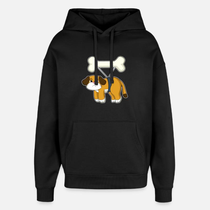 Os de chien - Sweat à capuche unisexe Stanley/Stella Oversized - noir