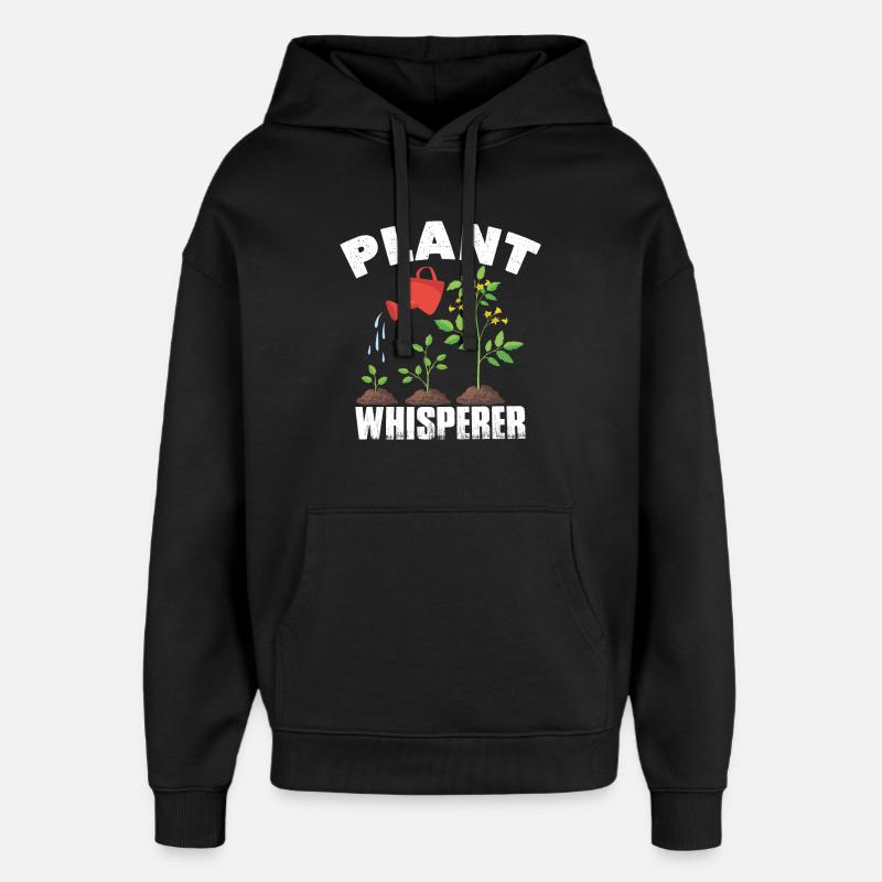 plantes murmure jardinier jardinier jardinage - Sweat à capuche unisexe Stanley/Stella Oversized - noir