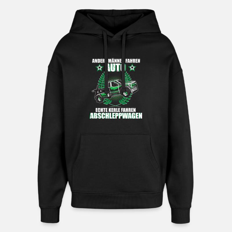 Abschleppwagen Abschlepper Abschleppdienst Fahrer - Oversized Unisex Hoodie von Stanley/Stella - Schwarz