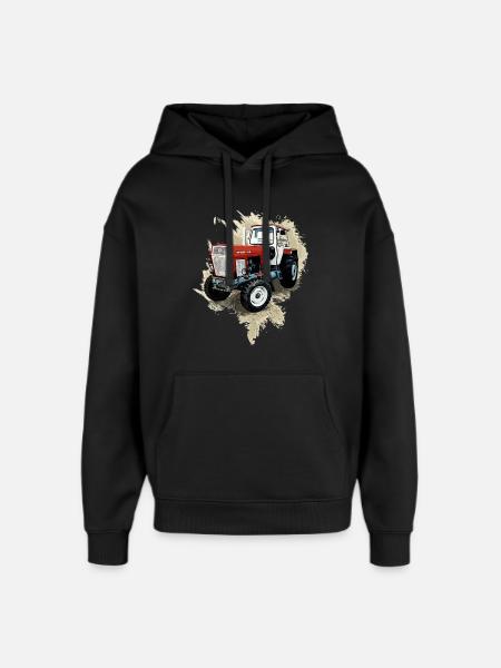 Tractor Fortschritt ZT 300 - Sudadera con capucha unisex Stanley/Stella Oversized - negro