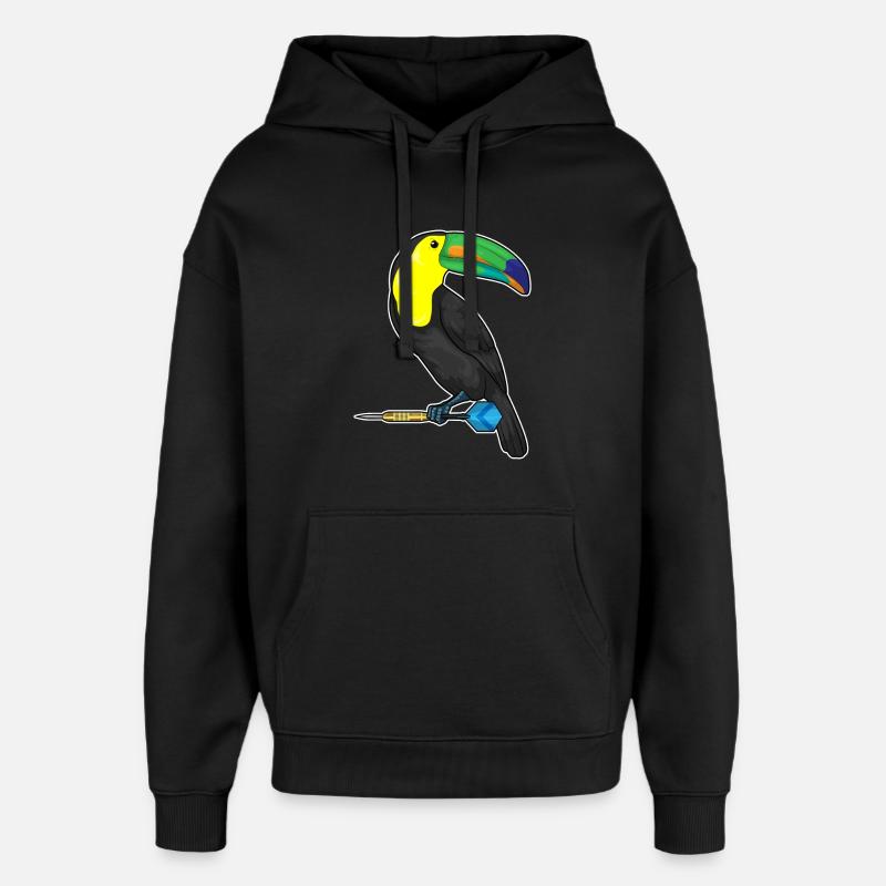 Toucan Dart Dart - Sweat à capuche unisexe Stanley/Stella Oversized - noir