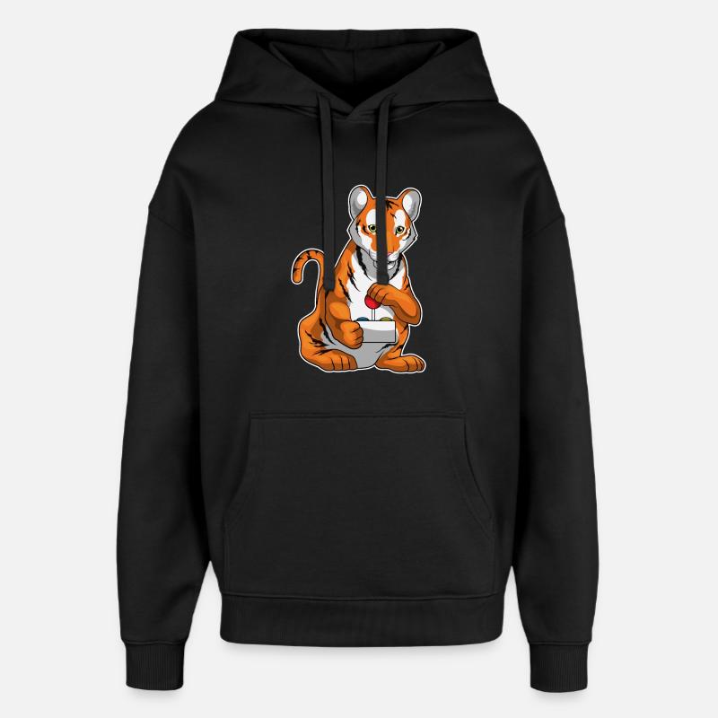 Contrôleur Tiger Gamer - Sweat à capuche unisexe Stanley/Stella Oversized - noir