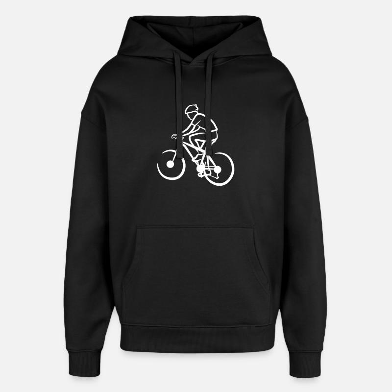 Drôle de vététiste - Sweat à capuche unisexe Stanley/Stella Oversized - noir