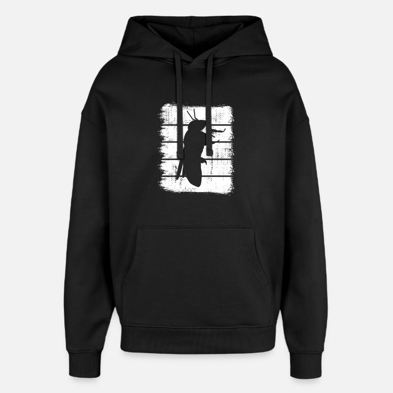 Croquis d’abeille - Sweat à capuche unisexe Stanley/Stella Oversized - noir