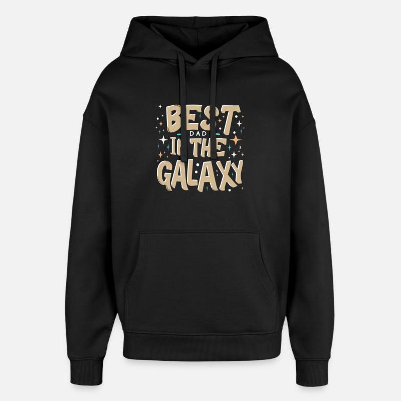 Meilleur papa de l’univers - Sweat à capuche unisexe Stanley/Stella Oversized - noir