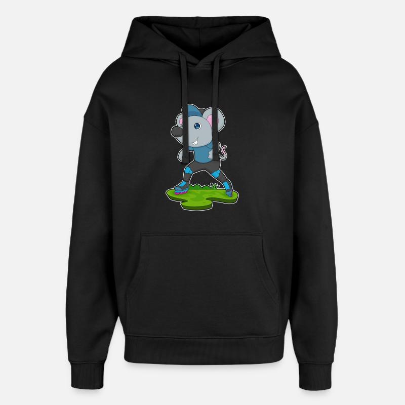 Maus Inline skating Inline skates - Oversized Unisex Hoodie von Stanley/Stella - Schwarz