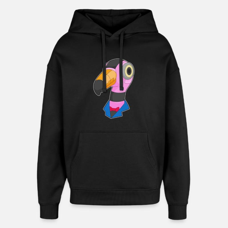 Flamingo Roboter - Oversized Unisex Hoodie von Stanley/Stella - Schwarz