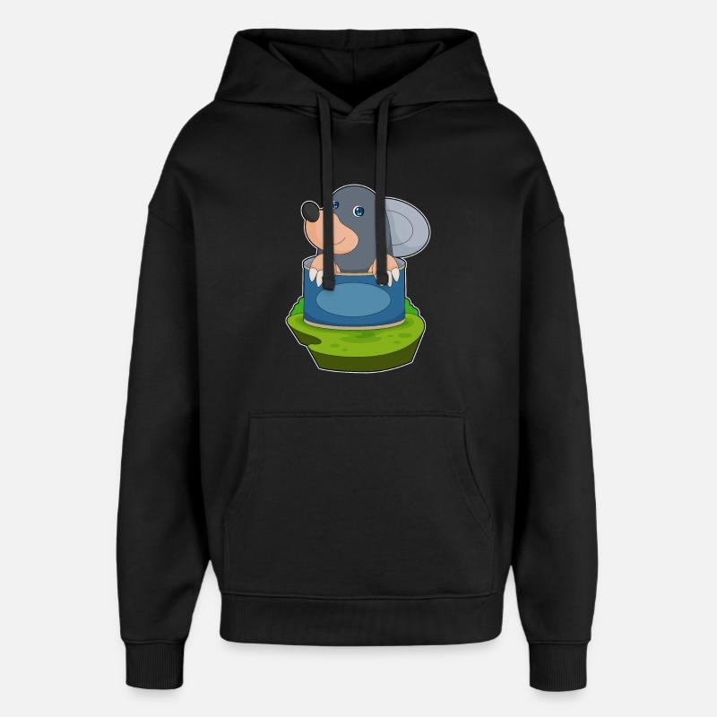 Mole Tin - Oversized Unisex Hoodie by Stanley/Stella - black
