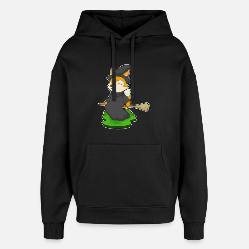 Fuchs Halloween Hexe - Oversized Unisex Hoodie von Stanley/Stella - Schwarz