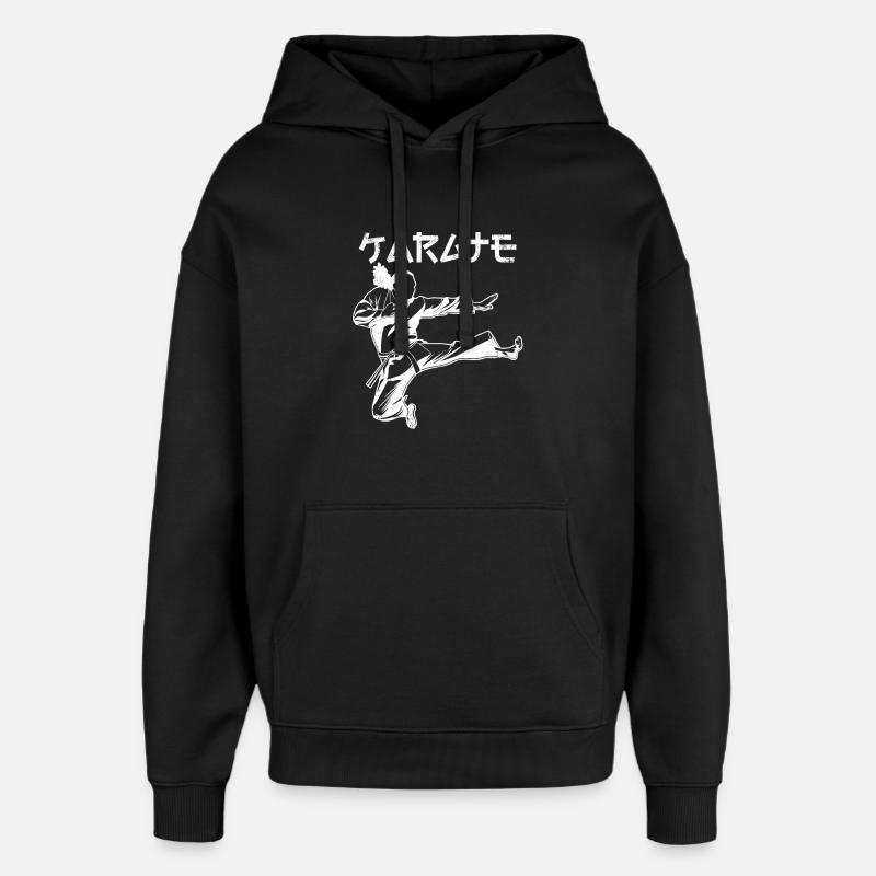 Karatéka - Sweat à capuche unisexe Stanley/Stella Oversized - noir