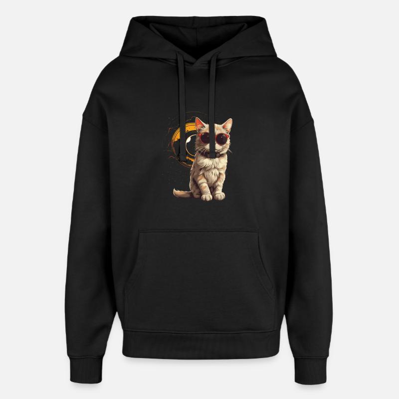 SOLAR ECLIPSE ASTRONOMY LOVERS - Oversized Unisex Hoodie by Stanley/Stella - black