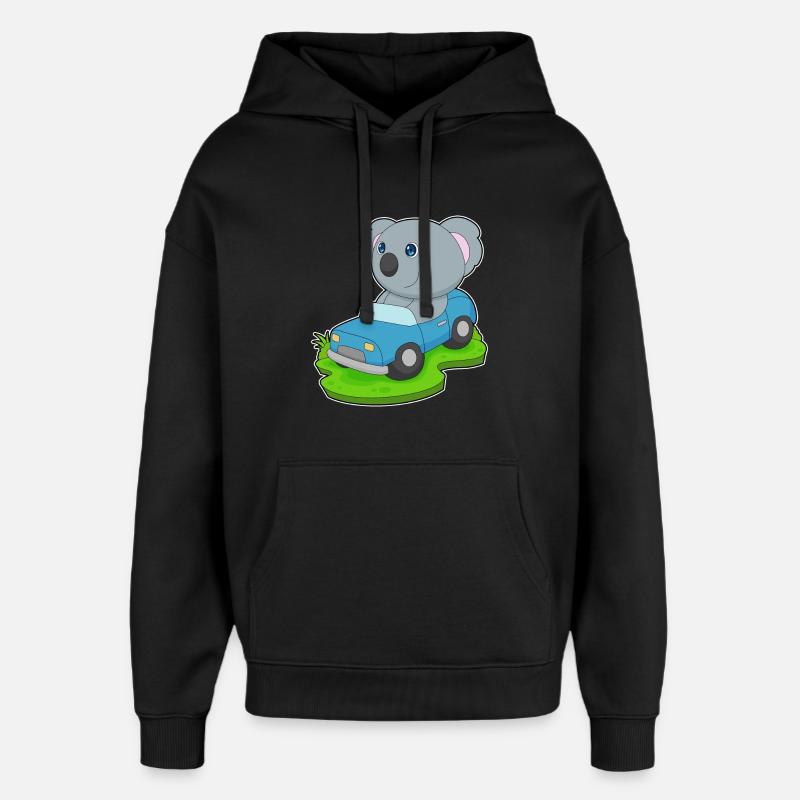 Voiture Koala - Sweat à capuche unisexe Stanley/Stella Oversized - noir